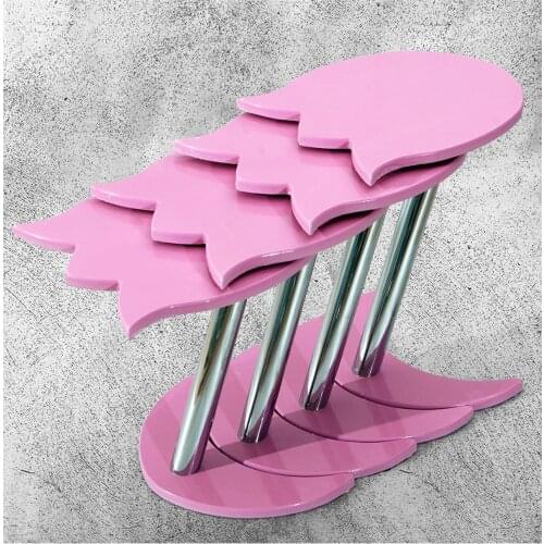 Modern 4 Pcs Lalezar Zigon coffee table-Pink coffee tables table basse furniture living room table