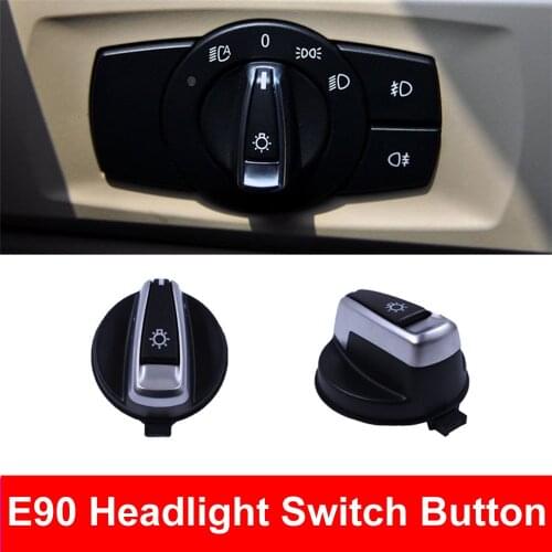 Car Styling Interior Inner Headlight Head Lights Switch Button Cover Cap Trim For BMW 3 series E90 318 320 325 330 335 X1 E84
