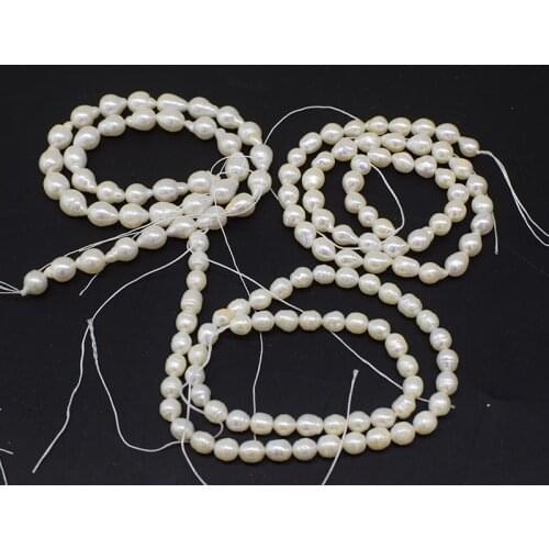 Unique shape white baroque drop freshwater pearl wholesale nature for making Jewelry