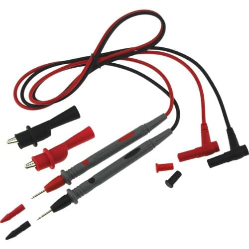 1 Pair 10A Ammeter Test Cord Useful Universal Multimeter Multi Meter Voltmeter Lead Probe Wire Pen Cable witn 1 pair Clamp