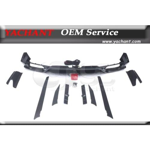 Carbon Fiber Matte Finish Rear Diffuser Lip Fit For 08-14 R35 GTR CBA DBA VS '13 Ver. Style Rear Under Skirt Diffuser Lip Kit