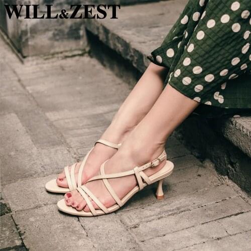 Will&Zest Sandals Women High Heel WomenS Summer Footwear Casual Dresses Slip-Ons Scandals Flip-Flop Women Abarca Fashion Shoes