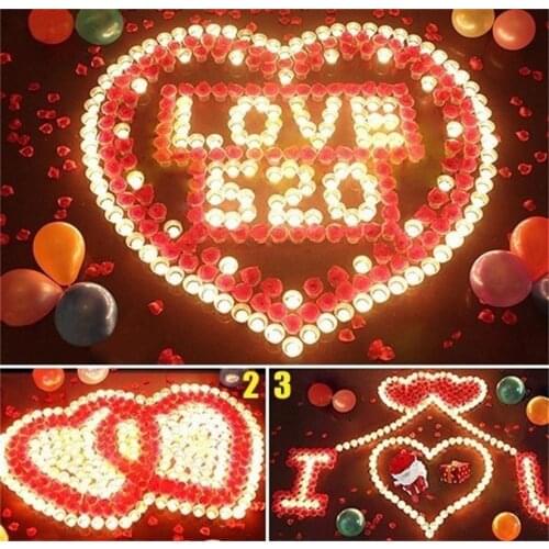 1pcs Battery Operated Creative LED Candle Multicolor Lamp Simulation Color Flame Tea Light Home Wedding Birthday Party Decor