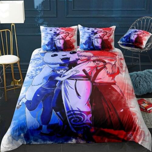 Gintama Duvet Cover Comfortable Quilt Home Decora Design Universal Bedding Set Bedclothes+Pillowcase 3pcs