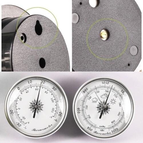 3 in 1 Thermometer Hygrometer Barometer Wall Hanging Air Pressure Gauge Meter Weather Forecast Indoor Outdoor E56C