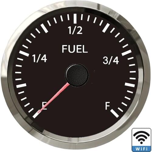 52mm Fuel Level Gauge Car Marine WiFi Fuel Level Gauge Tank Meter Support PC/Laptop/Mobile Phone WiFi connection Configuration