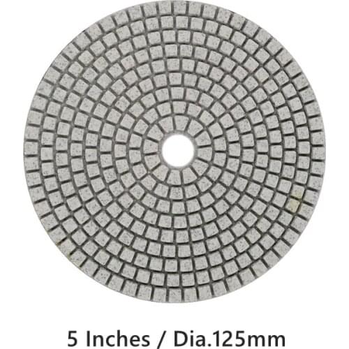 FINGLEE DT Wet Diamond Polishing Pads 125mm/5 Inch For Granite Concrete Marble Polishing Abrasive