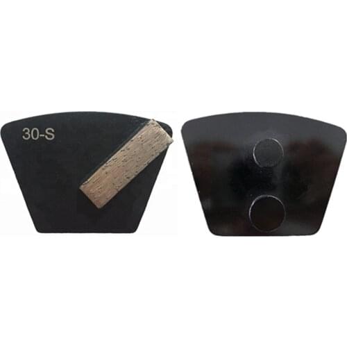 GT78 Two Pins Redi Lock Diamond Grinding Disc Concrete Grinding Head with Single Rectangle Segment Concrete Renovation 12PCS