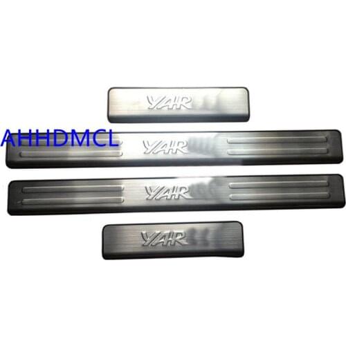 Car Welcome Pedal Threshold Strip Door Sill Strip For Yaris 2007 2008 2009 2010 2011 2012 2013 2014 2015 2016