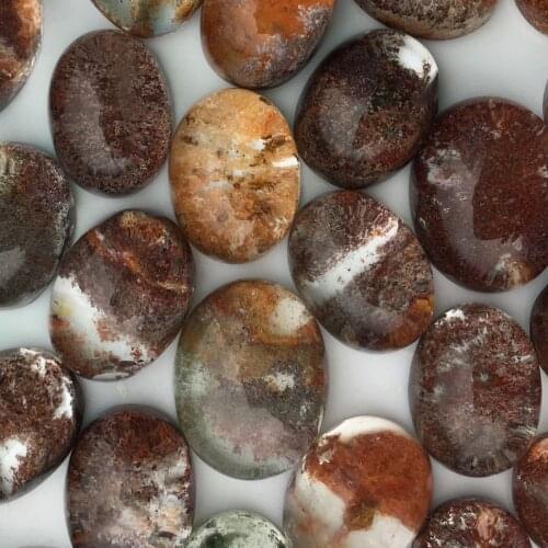 5Piece Crystal Natural Loose Gemstone Oval 16X20mm Bead for Inlaid silver 925 jewelry Making Ring Necklace DIY ICNWAY