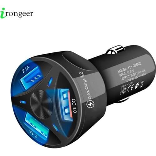 Quick Charge 3.0 USB Car Charger for iPhone X 11 Pro Samsung S20 Plus Car-Charger Fast Charging QC 3.0 Mobile Phone Charger USB