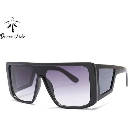 DRESSUUP New Fashion Square Shield Style Sunglasses Women Men Cool Side Lens Brand Design Sun Glasses Oculos De Sol