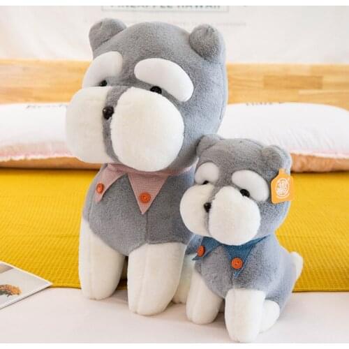 Kawaii Simulation Plush Dog Soft Stuffed Animals Cushion Sofa Decor Cartoon Plush Toys Birthday for Children Kids Gift