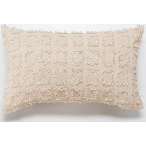 Comfortable new home sofa cushion cover 45*45cm 30*50cm 45x45cm plaid no inner square blue beige pillow covers decorative X180