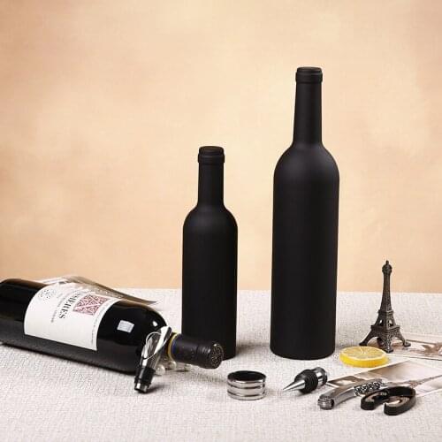 Creative 5-piece set of red wine corkscrew manual high-end wine bottle-shaped corkscrew gift box set wine storage decor CL81108