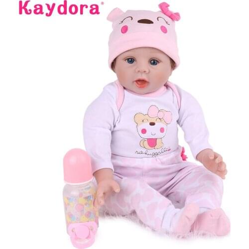 Soft Silicone Reborn Baby dolls 55cm Cute Menina Playmate Adorable Toddler Alive Bebe Bonecas girl Play Toys Kids Birthday Gifts