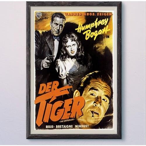 N419 THE ENFORCER (5) Vintage Classic Movie Wall Silk Cloth HD Poster Art Home Decoration Gift