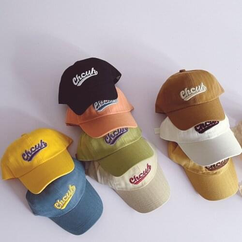 2021 Spring New Arrival Boys and Girls Fashion Letter Hat Kids Korean Deisgn Hats Girls Hat