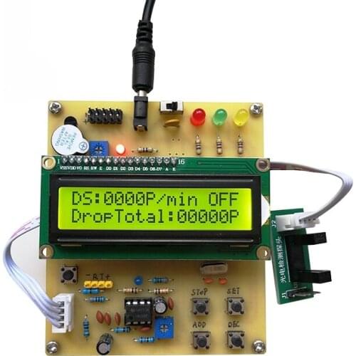 Single Chip Microcomputer Intelligent Infusion Tube Monitoring Alarm Infrared Pair Tube Dripping Speed Detection Control System