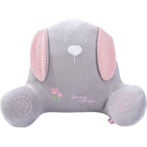 Cute Animal Cushion 54x38cm Soft Cotton Pillow Hugs Living Room Decoration Rabbit Bear Modeling Pillow Case подушка обнимашка