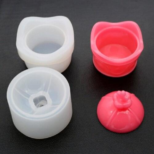 Resin Silicone Mold Storage Box Mold For Jewelry Making Flower Pot Mold DIY Crystal Epoxy UV Gift Box Jewelry Tools Mould