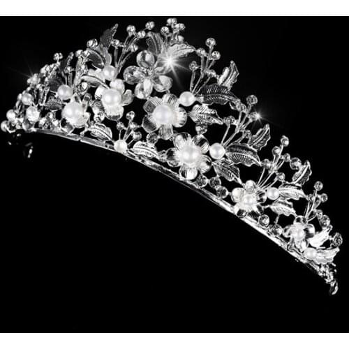 Crystal Vintage Royal Queen King Tiaras And Crowns Men/Women Pageant Prom Diadem Hair Ornaments Wedding Hair Jewelry Accessorie