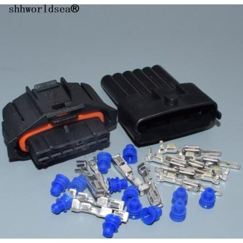 Shhworldsea 6p 3.5mmthrottle plug diesel common rail accelerator pedal connector female male 1 928 403 740 1928403740 936394-2