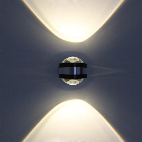 6W LED Wall Light Aluminium UP and Down Indoor Lighting Light Fixture Wall Lamp For Bedside Living Room Bedroom Aisle Wall Lamp