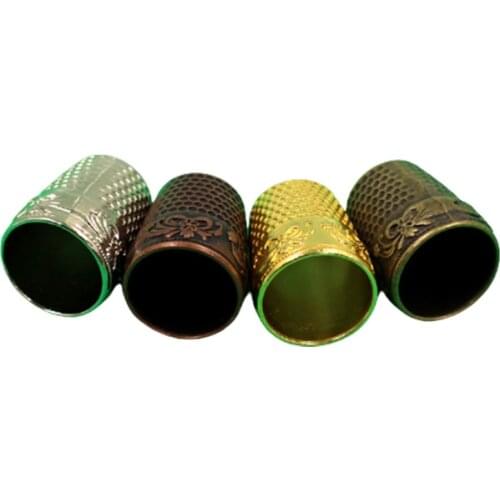 Cross stitch sewing cloth DIY accessories retro pure copper top hat thickened thumb protection thimble finger cot