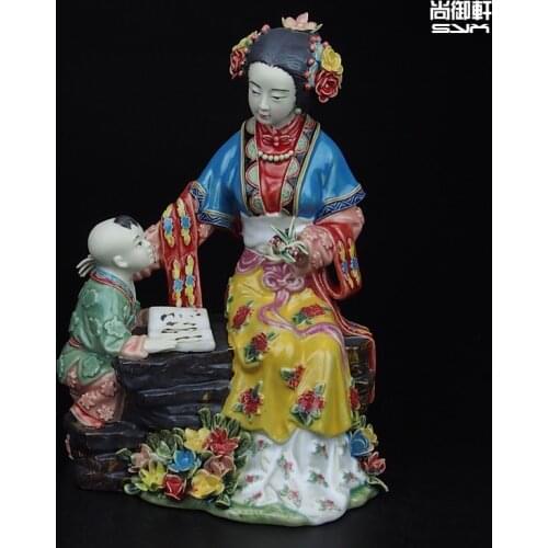 Shiwan doll master of fine ancient characters of a dream of Red Mansions twelve beauties Lee ceramic ornaments crafts