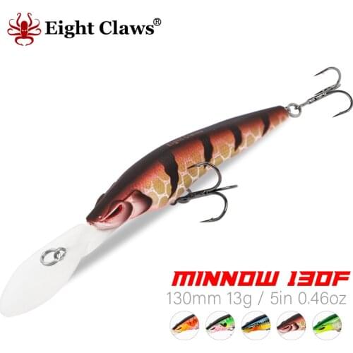 EIGHT CLAWS 3PCS/5PCS Minnow Jerkbait Fishing Wobbler 130mm 13g Hot Model Artificial Hard Bait Floating Water Crankbait Isca