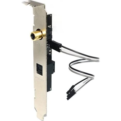 24BIT192KHz Audio Sound Card Baffle Computer Optical Fiber For General Motherboard Professional Daughter Desktop PCB Digital