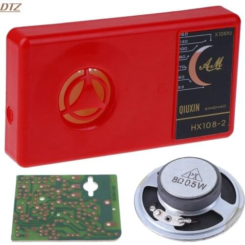 1 Set 7 Tube AM Car Radio Electronic DIY Kit For Car Radio Cassette Electronic Learning Kit HX108-2