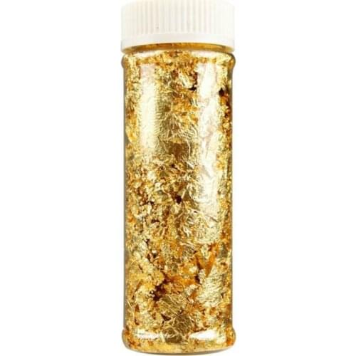 1PCS 2g 3g Grade Genuine Gold Leaf Schabin Flakes 24K Gold Decorative Dishes Chef Art Cake Decorating Tools Chocolates