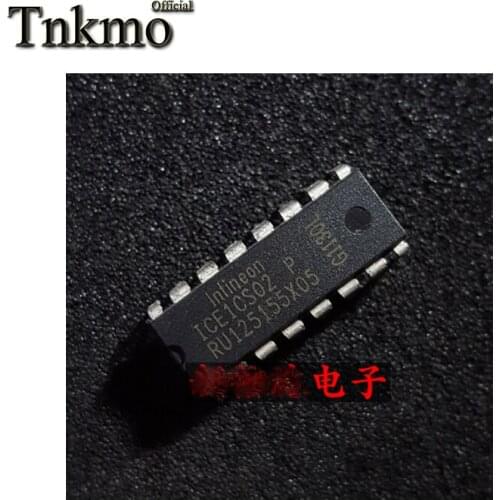 10PCS ICE1CS02P DIP-16 ICE1CS02 DIP16 02 IC chip New and original