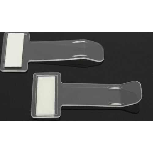 2Pcs 75mm*40mm Car Vehicle Parking Ticket Permit Holder Clip Sticker Windscreen Window Fastener Stickers Kit Car Accessories