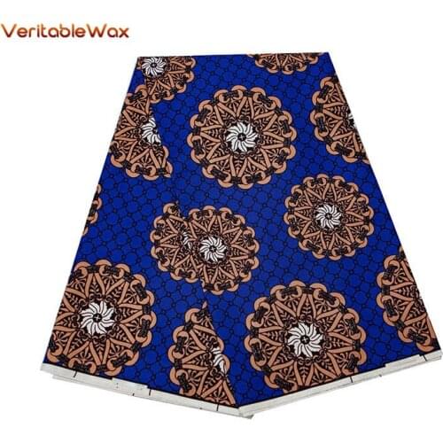 2021 Ankara African Polyester Wax Prints Fabric VeritableWax High Quality 3 and 6 yards African Fabric for Party Dress FP6275