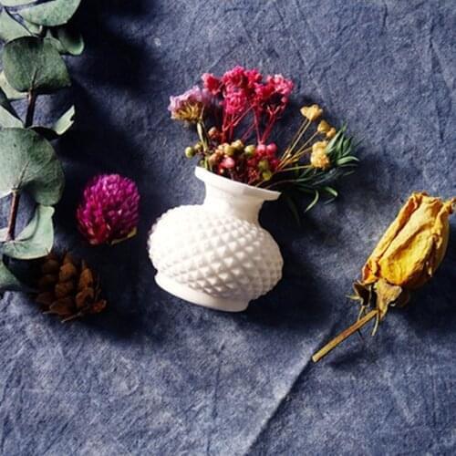 3D Half Vase Mold DIY Flower Arranging Pendant Plaster Mould Silicone Mold For Cement Mold Vase Mold Flower Pot Mold Decorating