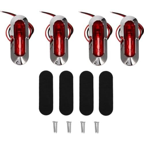 Marine Boat Light Cockpit Decoration Light Boat Navigation Light for Boat Yacht Fishing Pontoon 12V 24V 4Pcs