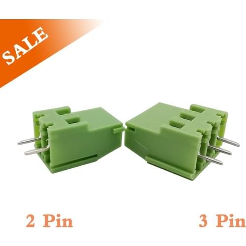 5/10Pcs KF129 5.08mm 2Pin 3Pin Straight Pin PCB Screw Terminal Block Connector 5.08 kf129-2P/3P Green 300V 25A Screw Terminals