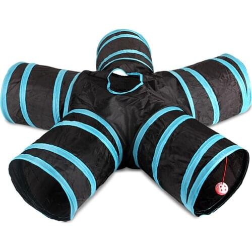 5 Ways Pet Toys Cat Tunnel Cat Educational Toys S-type Cat Tent Tunnel Play Tube Toy Indoor Outdoor Cat Training Toy Tubes