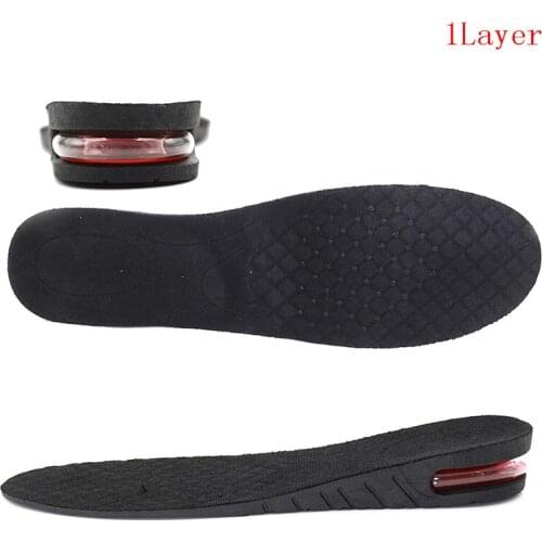 7 Styles 2.5-6CM Height Increase Insole Cushion 1Pair Height Lift Heel Insert Taller Shoe Pads Women Men Unisex Foot Care Tools