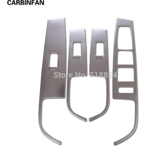 ACCESSORIES Sticker FOR 2015 2016 HYUNDAI SONATA I45 LF CHROME INTERIOR DOOR WINDOW SWITCH PANEL COVER TRIM MOLDING INSIDE