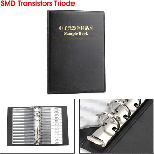 Areyourshop 36 Values 900Pcs SOT-23 SOT23 Commonly Used Transistor Triode Kit Assorted Sample Book Inductor assortment