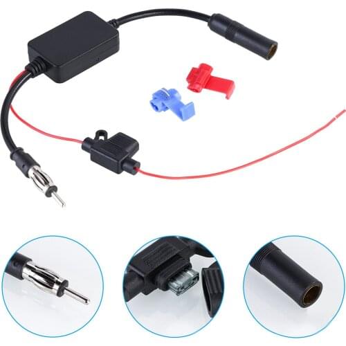Car Stereo FM&AM Radio Signal Antenna Aerial Signal Amp Signal Amplifier Universal Auto Car Radio FM Antenna Signal Booster