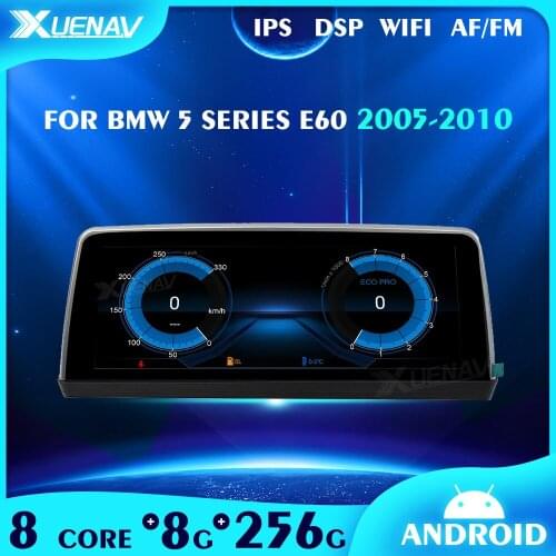 8+256GB Android 11 Car radio tap recorder For BMW 5 Series E60 2005 2006 2007 2008 2009 2010 Built in wireless CARPLAY