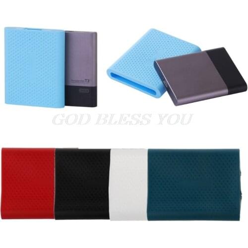 HDD Bags Cases Hard Drive Disk HDD Silicone Case Cover Protector Skin For SAMSUNG T5 SSD HDD Case Drop Shipping