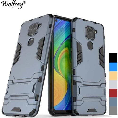 For Cover Xiaomi Redmi Note 9 Case Hybrid Stand Silicone Armor Phone Case For Redmi Note 9 9S 10X 4G Cover For Redmi Note 9 Pro