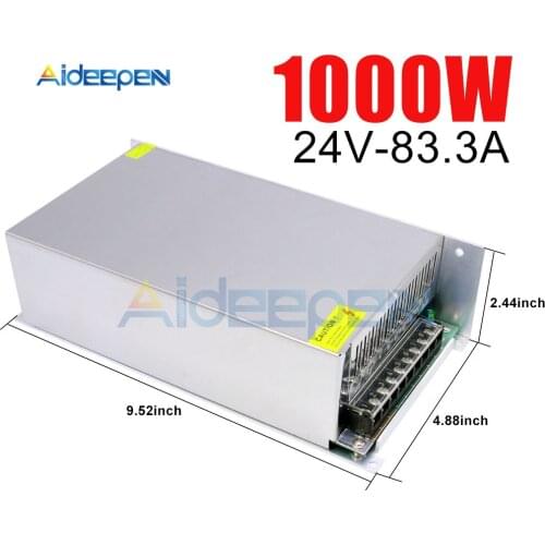 DC 24V 41.6A 1000W Switching Power Adapter 24V 41.6A 1000 Watts Voltage Converter Regulated Switch Power Supply for LED