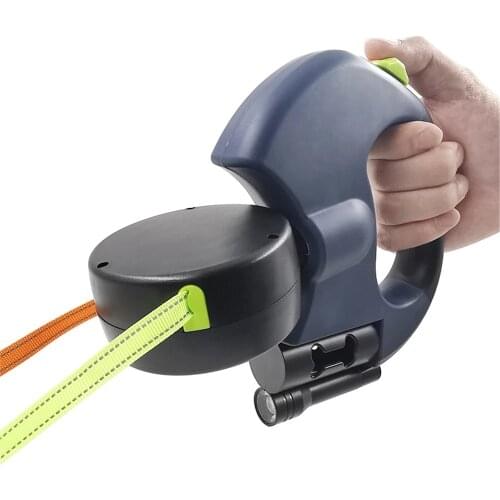 Dual Dog Leash with Light Retractable Double Pet Traction Rope Belt Portable Rotation Pet Rope Supply for 2 Dogs Walking Leash